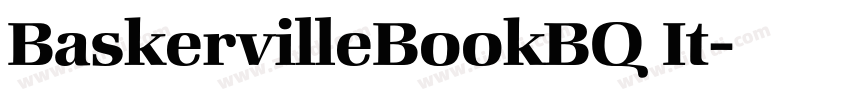 BaskervilleBookBQ It字体转换